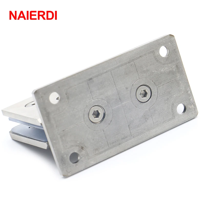 NAIERDI-4913 90 Degree Open 304 Stainless Steel Hinges Wall Mount Glass Shower Door Hinge For Home Bathroom Furniture Hardware