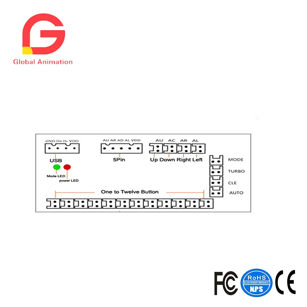 Джойстик аркадная игра кабинет Комплектующие для самостоятельной сборки комплект для Mame Jamma & файтингов Поддержка всех системах Windows-Цвет