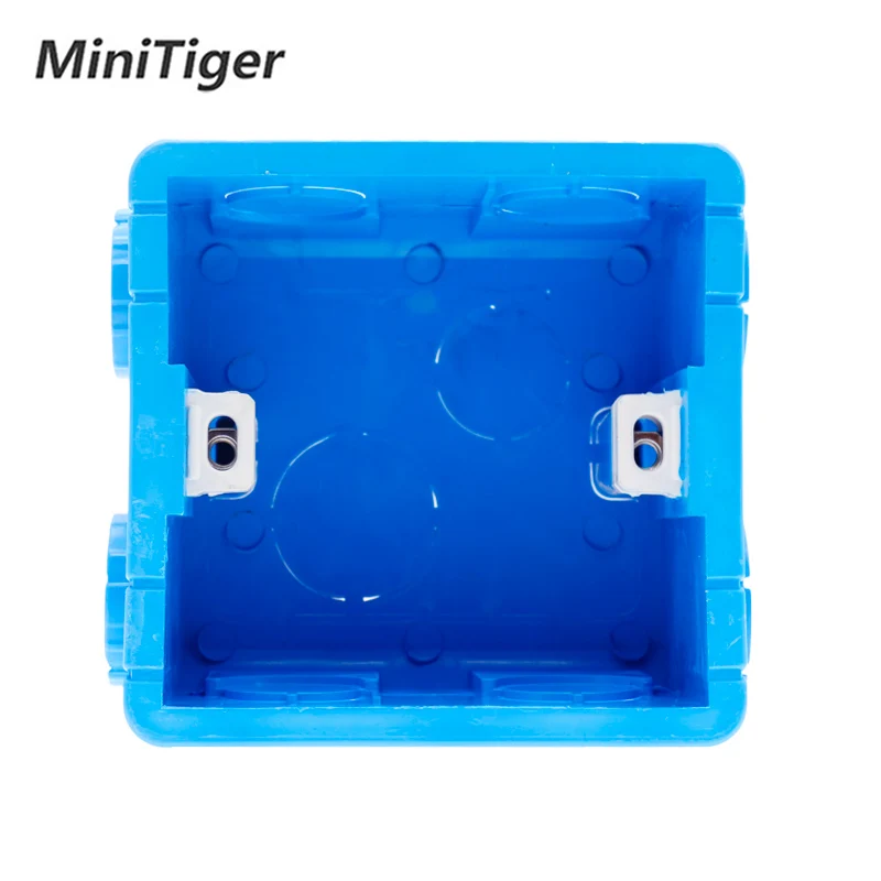 

Minitiger Wall Mounting Box 86 Internal Cassette White Back Box For 86mm*86mm Standard Wall Touch Switch and Socket With USB