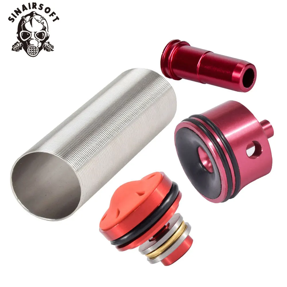 SINAIRSOFT-Hot-Sale-MA-4pcs-Cylinder-Head-piston-Head-nozzle-Cylinder-Set-For-M4-Series-Airsoft