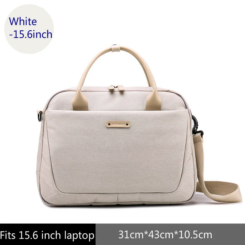 White 15.6inch Oyixinger новые модные портфели женские сумки Офисные сумки для ноутбука для мужчин деловые сумки через плечо дорожные сумки - Цвет: White 15.6inch