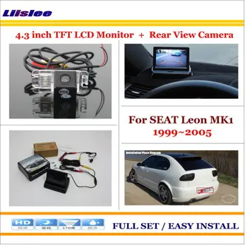 

For SEAT Leon MK1 1999~2003 2004 2005 Car 4.3" TFT LCD Screen Monitor & Car Rearview Back Up Camera 2 in 1 Car Parking System
