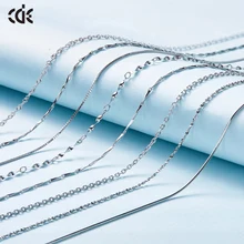 CDE 925 пробы Серебряное ожерелье ювелирные изделия украшенные кристаллами от Swarovski регулируемые цепи 1 шт. для женщин ювелирные изделия DIY