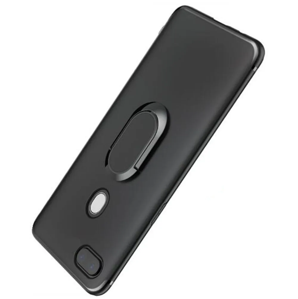 

ZB570TL Case Finger Ring Holder Soft Matte Silicone Back Cover ASUS ZenFone Max Plus M1 ZB570TL X018D Phone Case Skin Housing