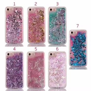 

For Apple iphone 7 case,100pcs/lot,interesting colorful quicksand ultra slim TPU case for iphone 7,2016 hot ,free shipping