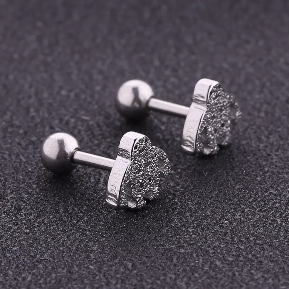 

20pcs/pack Cute Earring man cool earrings snow man stud earring for woman girl kid