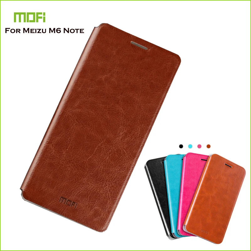 

For Meizu M6 Note Case Mofi Flip PU Leather Stand Case For Meizu M6 Note Book Style Phone Cover
