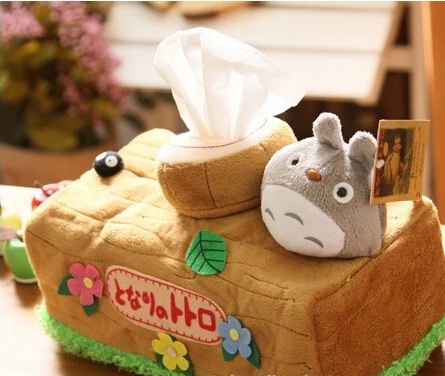 Сосед Тоторо полотенца бумажная коробка Шиншилла мультфильм Хаяо Миядзаки творческий автомобиль домашнего интерьера тканевая крышка