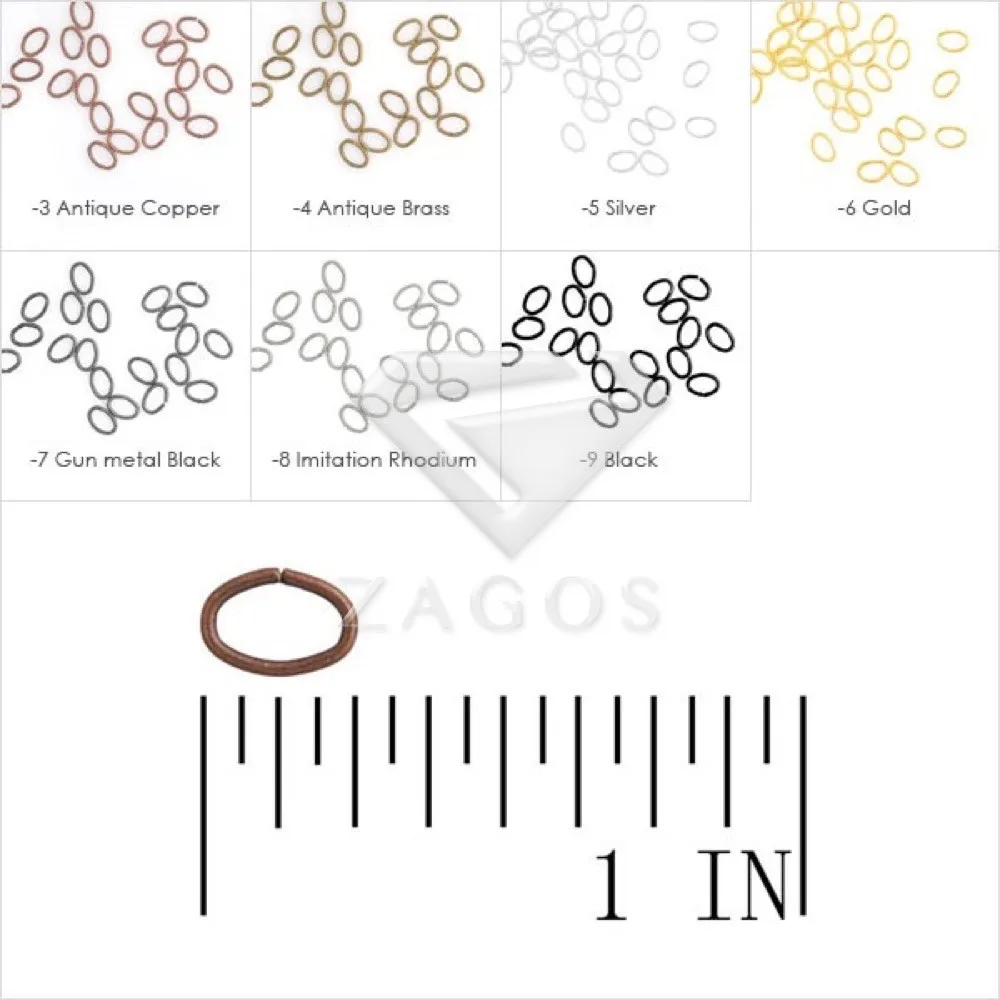 30 г приблизительно 500 шт 4x5,5 мм овальные открытые кольца 21 Калибр кольца для ключей изготовление DIY браслет ювелирные изделия JR0225 6 цветов на выбор