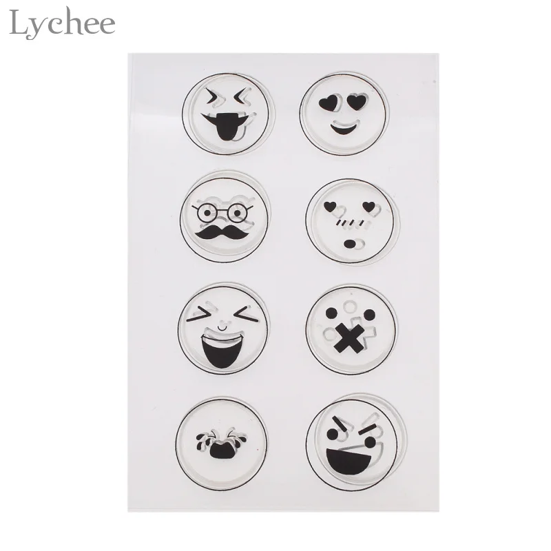 

Lychee Emoji Transparent Clear Silicone Stamp Seal for DIY Scrapbooking Photo Album Decorative Clear Stamp