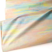 Полуметровая хлопковая ткань Лоскутная стеганая ткань Акварельная многоцветная ткань