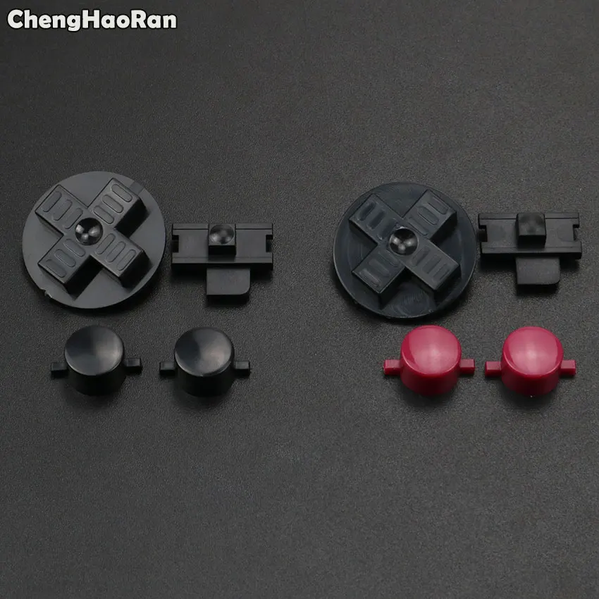 ChengHaoRan Black Customs DIY Buttons Set Replacement for Gameboy Classic GB DMG A B buttons D-pad Button | Электроника