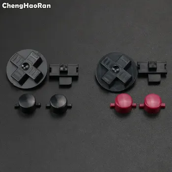

ChengHaoRan Black Customs DIY Buttons Set Replacement for Gameboy Classic for GB DMG A B buttons D-pad Button