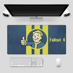 Большой Fallout 4 коврик для мыши Модный Аниме 60x30 см игровой коврик для мыши нескользящий запирающийся край геймерский ноутбук компьютерная