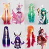 Peluca de Cosplay de Game LOL, peluca de pelo sintético de la serie Star Guardian Miss Fortune Ahri Ezreal Soraka Syndra para fiesta de Halloween ► Foto 1/6