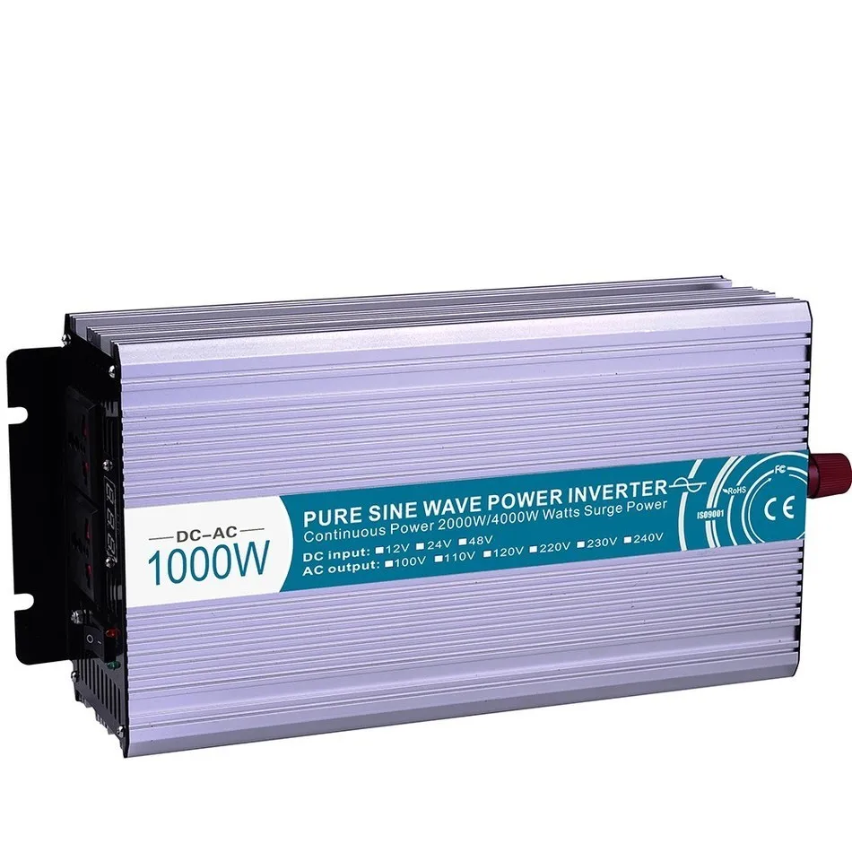 Преобразователь синусоидальной волны 1000 Вт 12 В 220 soIar iverter IED DispIay fuII power|sine wave|pure sine