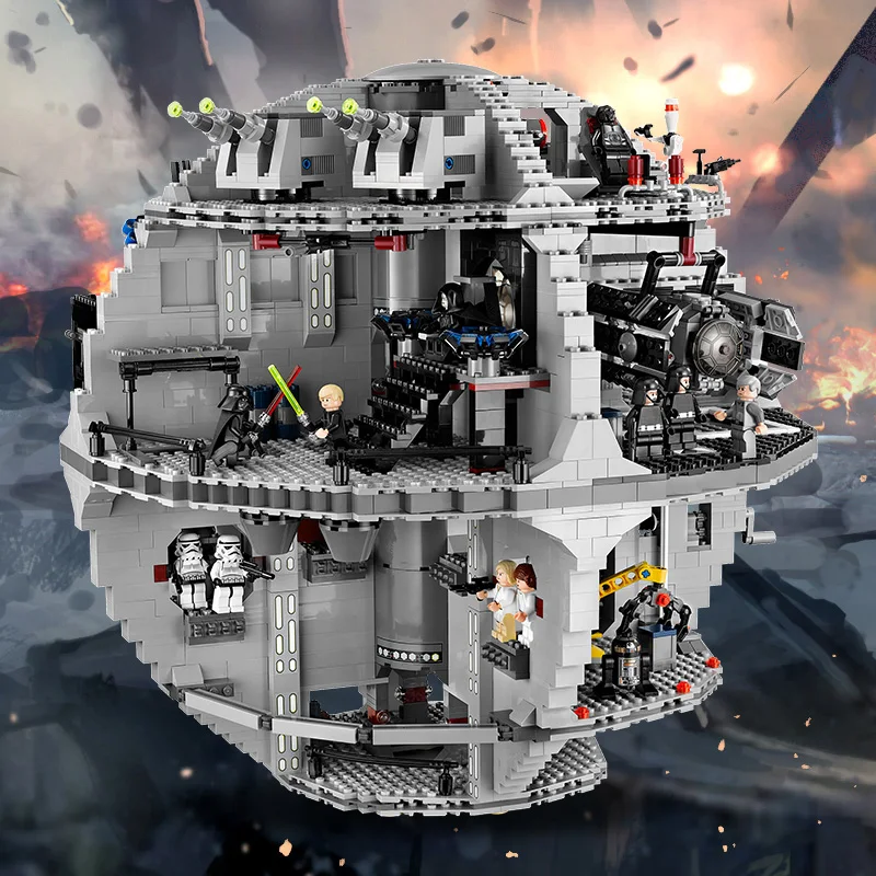 NEW font b LEPIN b font 05035 Star Wars Death Star Model 3803pcs Building Block Bricks