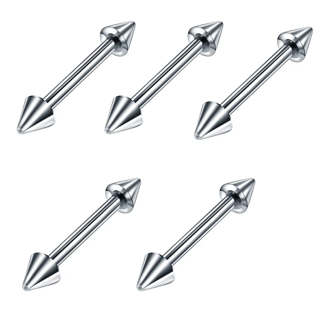 60pcs/lot Stainless Steel Mixed Ear Nose Lip Eyebrow Tongue Ring Captive Bead Ring For Women Men Hip Hop Body Piercing Jewelry
