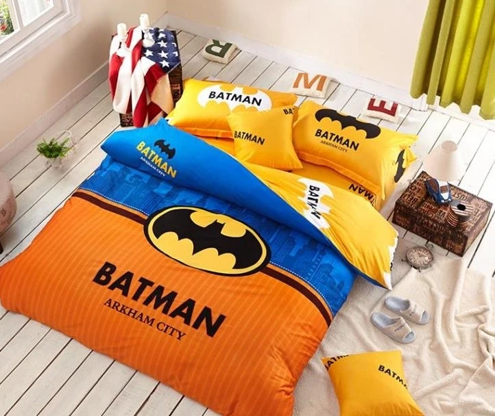 Cotton Home Textiles Batman Bedding Set Sheets 3d Twin Full Size Bedding Sets Queen Size Cartoon Duvet Cover Bedroom Sets Textile Cutting Textile Industrietextile Asia Aliexpress
