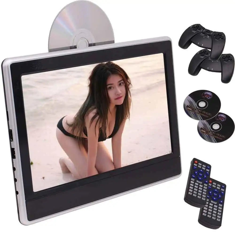 

11.6" TFT Panel LCD Screen Rear-Seat Headrest Backseat DVD/CD auto Headrest monitor DVD support USB/TF/HDMI/FM 32 Bits Games