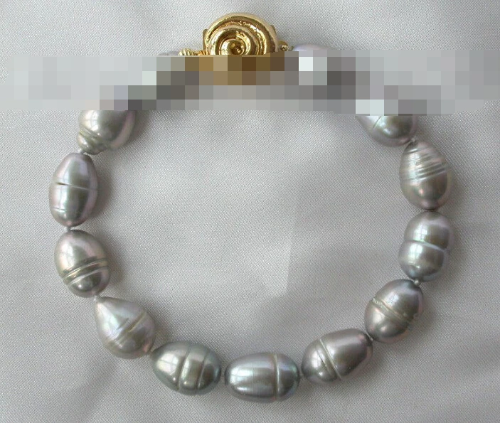 

FREE SHIPPING>>>@@ > 01002 gray baroque freshwater cultured pearl bracelet