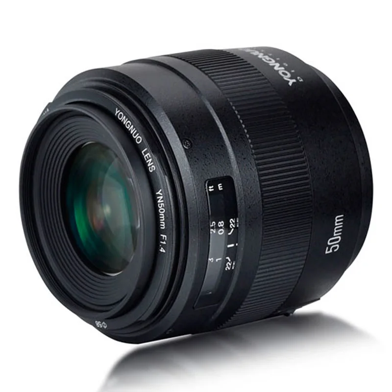 YONGNUO YN50mm F1.4 яркая Большая диафрагма AF MF Автофокус 50 мм стандартный основной