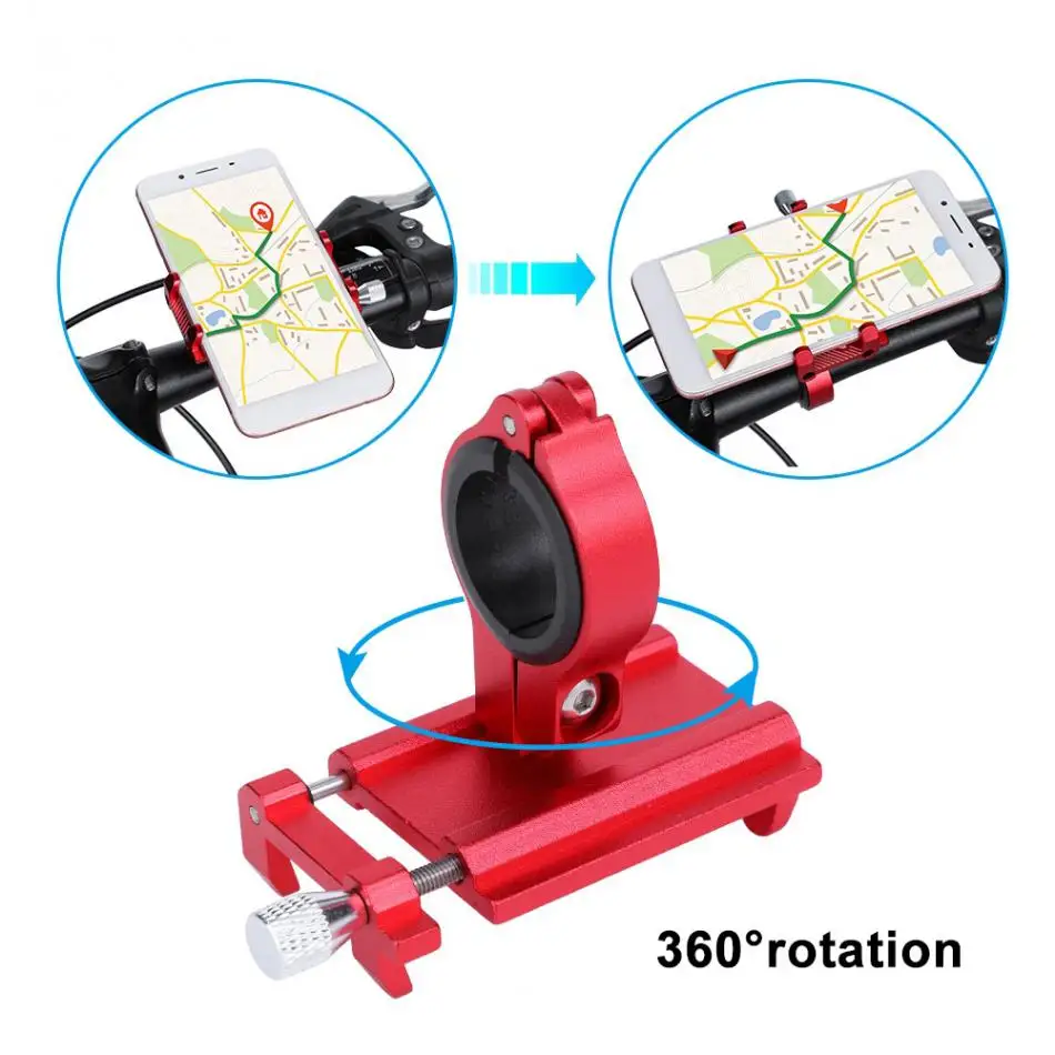 GUB велосипед держатель для телефона 360 Вращение алюминиевый сплав велосипедный держатель телефона держатель Поддержка кронштейн велосипедный Телефон Клип Стенд Велоспорт Комплект