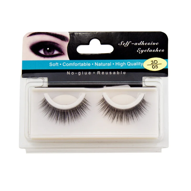 

3D mink hair false eyelashes thick long hand eyelashes makeup natural no residue extended eyelashes without glue