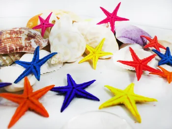 

Happy Kiss50pcs/lot diy natural small starfish adrift bottle accessories mini sea star natural crafts colors mix conch shells