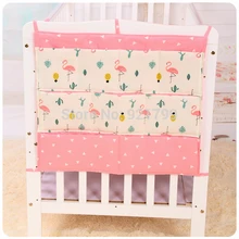 Новая детская кроватка бампер висячая сумка для хранения муслин детская кроватка карман висячая сумка для хранения детское постельное белье-бампер наборы 50*60 см