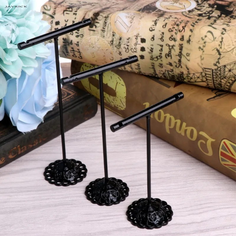 JAVRICK 3 Pcs Alloy Earrings Display T-Shape Stand Showcase Jewelry Organizer Holder NEW JAVRICK 3 Pcs Alloy Earrings Display T-Shape Stand Showcase Jewelry Organizer Holder NEW