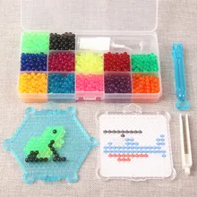 12 цветов прозрачный кристалл воды липкие бусины для детей 3D головоломки игрушки Развивающий Пазл игрушки для детей