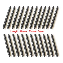50 шт./лот 48 мм нейлон Дротика валы стандарт 2BA 5 мм Резьбовая резьба пластиковые дротики стержни Стержни аксессуары для игры в Дартс