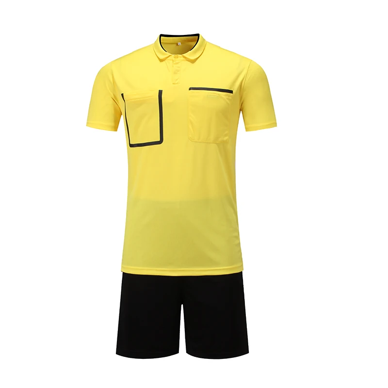 Профессиональные мужские футбольные комплекты, спортивные костюмы для футбола, Майки для рефери, рубашки, дышащие, быстросохнущие - Цвет: yellow 1