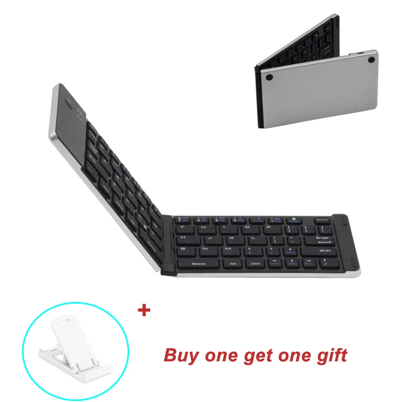 

Landas Portable Mini Folding Keyboard Bluetooth Wireless For iPhone Foldable Keyboards Bluetooth For Android Smart Phone Tablets