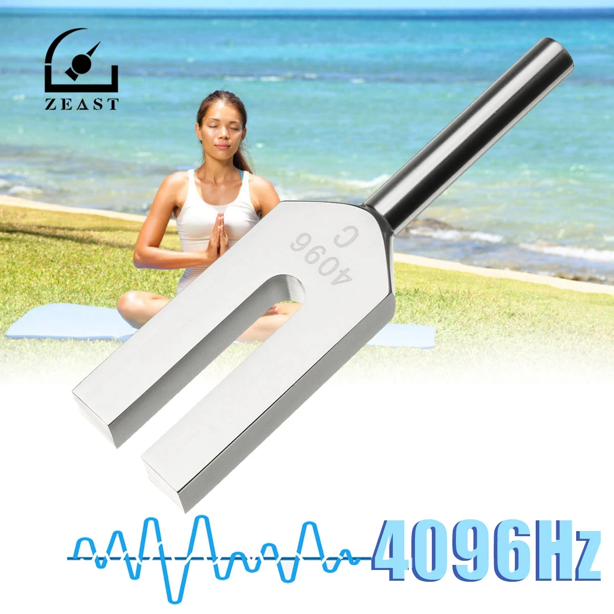 

ZEAST 4096Hz Aluminum Musical Tuning Fork Instrument for Healing Sound Vibration Therapy Medical Tools