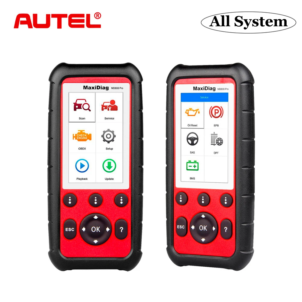 Autel MD808 Pro OBD2 Scanner Car Diagnostic Tool Code Reader ABS SAS EPB DPF BMS Better than Launch X431 ELM327 Autel MD808 Pro OBD2 Scanner Car Diagnostic Tool Code Reader ABS SAS EPB DPF BMS Better than Launch X431 ELM327