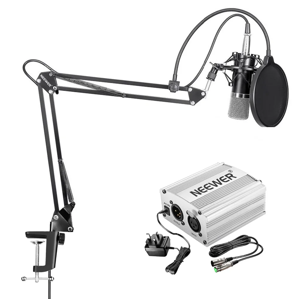 

NW-700 MIC+NW-3 POP FILTER+NW-35 STAND+48V PHANTOM POWER(SILVER/BLUE)+SHOCK MOUNT(UK)