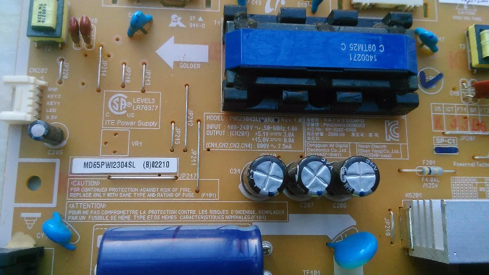 Плата питания для Samsung P2250 P2250W P2050 P2350 P/N PWI2304SL 155 мм x 148 с переключателем|board|board boardboard