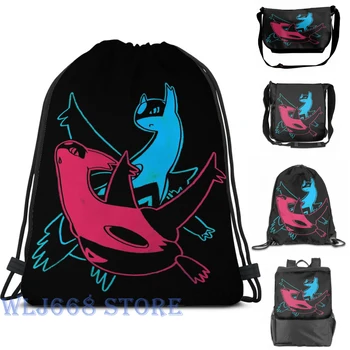 

Funny graphic print shoulder Bags women Latias and Latios Single shoulder backpack travel for men Gym Bag