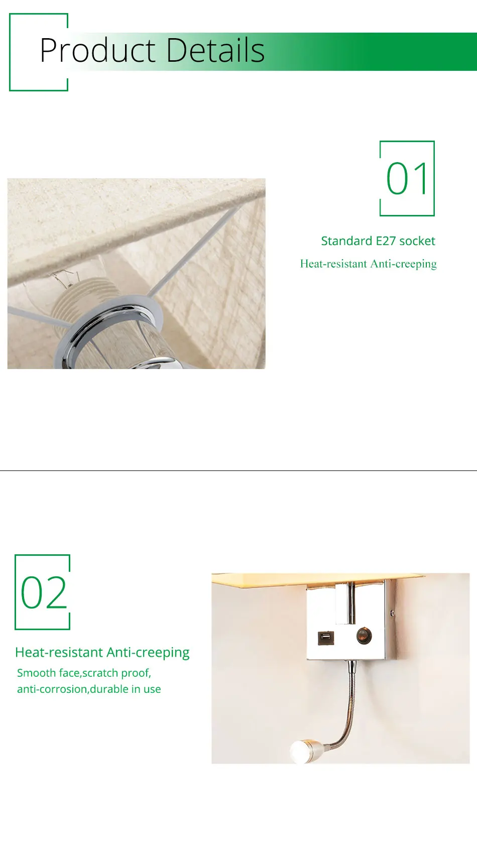 USB LED Wall Lights Indoor Decorative Modern Cube Wall Bedside Lamp Wall Mounted Light Bedroom Bathroom Lighting Sconce Lamps (7)