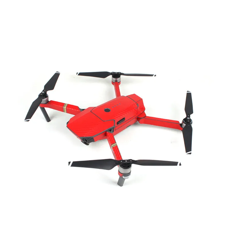 Водонепроницаемая углеродная графическая камера наклейки на Дрон для DJI Mavic Pro Drone Body/пульт дистанционного управления/аккумулятор/Arm-красный