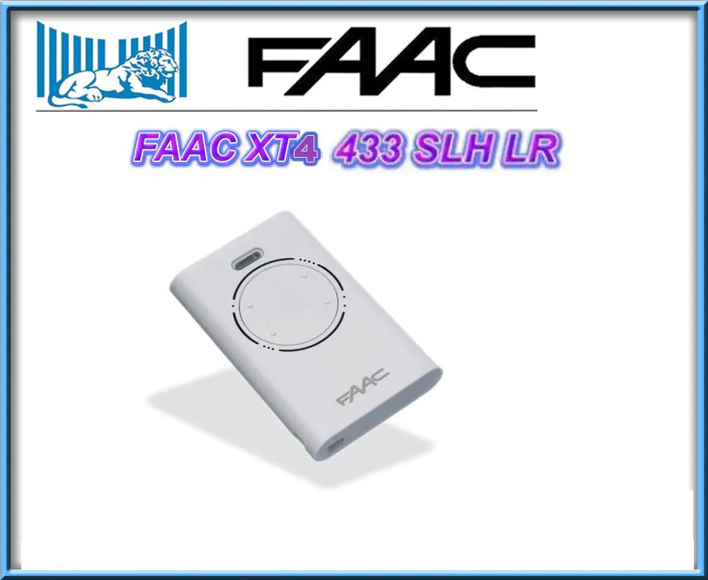 

For FAAC XT2 XT4 433 SLH LR Gate Door Remote Control