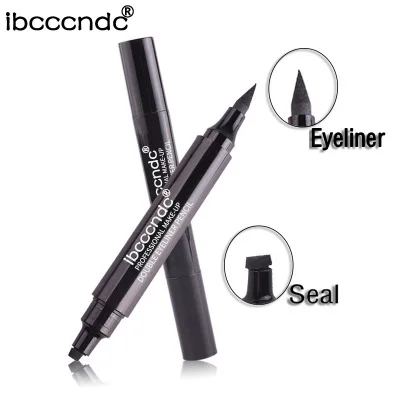 Ibcccndc Eyes Liner Liquid Make Up Pencil Waterproof Black Double-ended Makeup Stamps Eyeliner Pencil Ibcccndc Eyes Liner Liquid Make Up Pencil Waterproof Black Double-ended Makeup Stamps Eyeliner Pencil