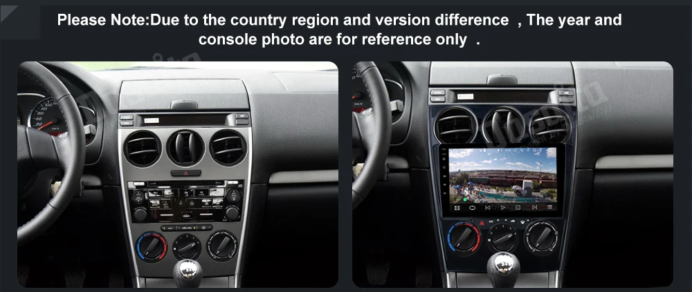 Cheap Dasaita 9" Android 8.1 Car GPS Player Navi for Mazda6 Mazda 6 2006-2013 with 2G+16G Quad Core Stereo Autoradio Multimedia 4G ROM 3