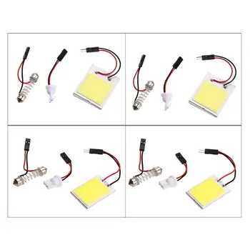 

2pcs Xenon HID White COB LED Dome Map Light Bulb Car Interior Panel Lamp