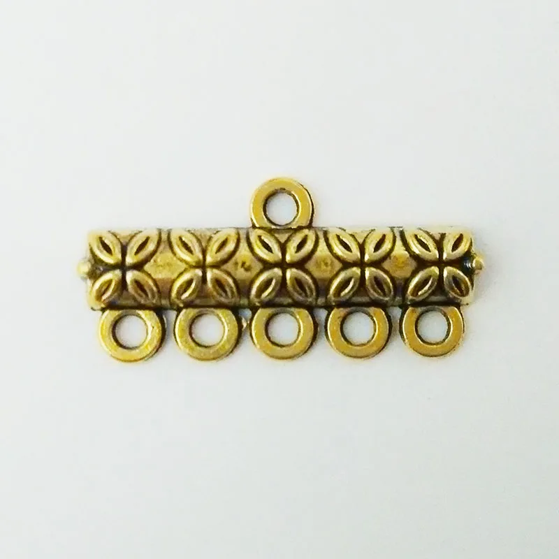 5x Flower Shape Bracelet Necklace Clasp Connector Jewelry Making Accessories