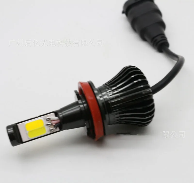 12V 24W H11 9006 2400lm Светодиодные Мощные передние противотуманные фары одного