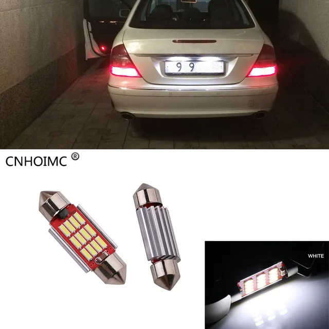 2x Canbus C5W 36MM Xenon White 6000K LED License Number Plate Light