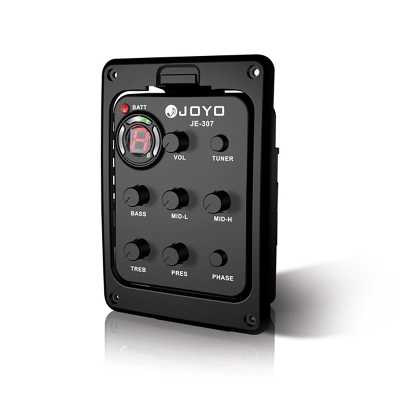 Captador de Guitarra Partes de Guitarra Joyo Je 307 5 Bandas Equalizador eq Violão Folk Acústico Preamp Elétrica Sintonizador Digital Frete Grátis